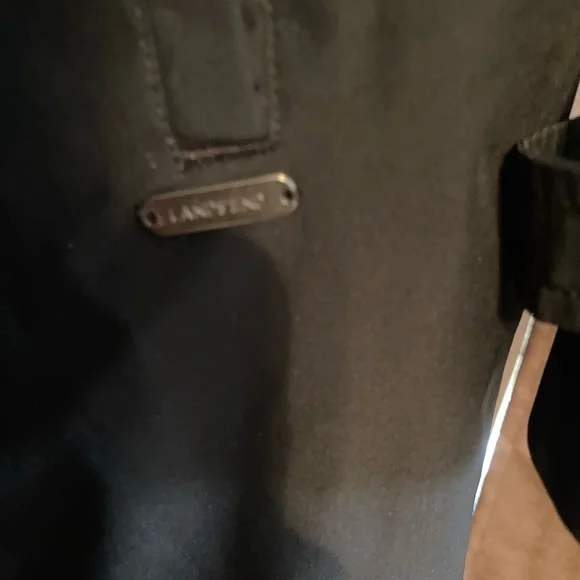 🍂🌻☔️Lands’ End Black and Leopard Print TrenchCoat/Rain Jacket - Picture 5 of 5